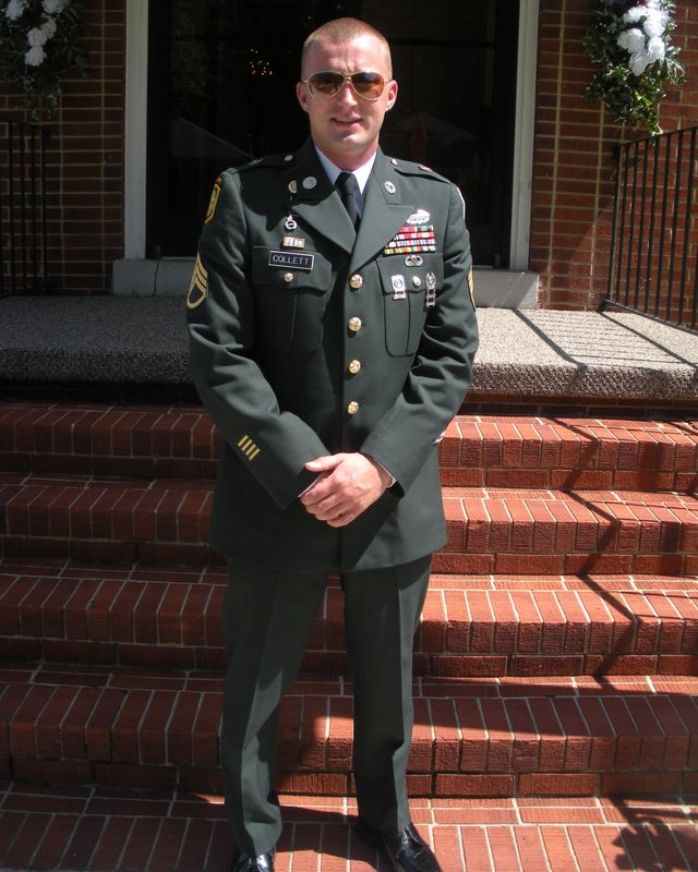 Zachariah Collett in U.S. Army dress uniform